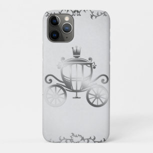 Capa Para iPhone 11 Pro História do Carro Elegante Prata Livro Branco Prin