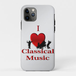 Capa Para iPhone 11 Pro I Heart Classical Music