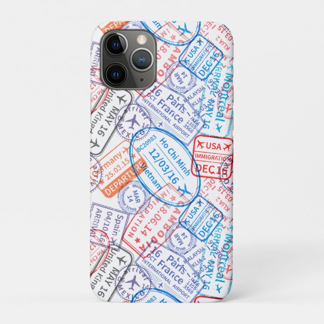Capa Para iPhone 11 Pro ícone viagem (Verso)