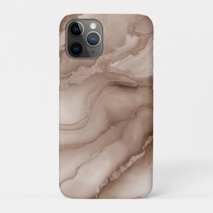 CAPA PARA iPhone 11 PRO ILUSÃO DE MÁRMORE EM TONS TERROSOS MARROM