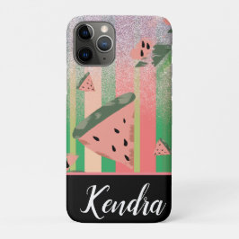 Capa Para iPhone 11 Pro Ilustração de Melancia de Verão