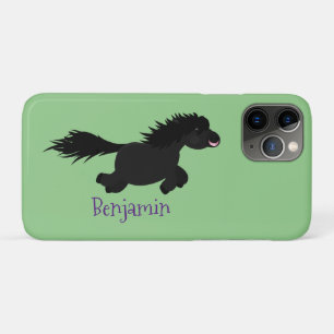 Capa Para iPhone 11 Pro Imagem de desenho animado de pônei Shetland em ci
