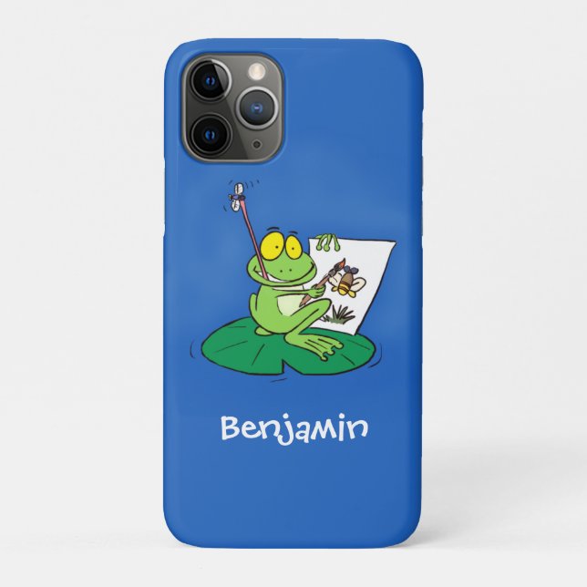 Capa Para iPhone 11 Pro Imagem engraçada e engraçada do desenho do sapo ve (Verso)