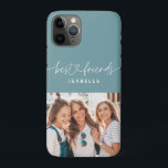 Capa Para iPhone 11 Pro Imagem fotográfica de tipografia divertida entre m<br><div class="desc">Foto de tipografia feminina divertida design de melhores amigos de moda. Parte de uma coleção moderna.</div>
