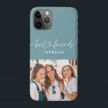 Capa Para iPhone 11 Pro Imagem fotográfica de tipografia divertida entre m<br><div class="desc">Foto de tipografia feminina divertida design de melhores amigos de moda. Parte de uma coleção moderna.</div>