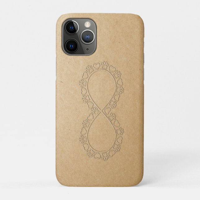 Capa Para iPhone 11 Pro Impressão Infinita De Cachorro (Verso)