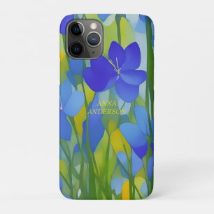 Capa Para iPhone 11 Pro Impressionista PERSONALIZADO Texas Bluebonnets