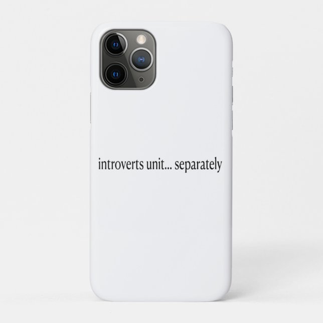 Capa Para iPhone 11 Pro "Introduzimos Unir Separadamente" (Verso)
