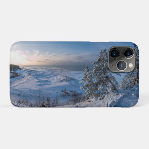 Capa Para iPhone 11 Pro inverno de neve Costa do Mar Báltico