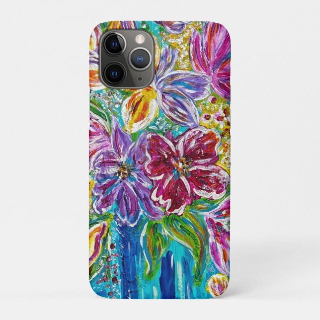 Capa Para iPhone 11 Pro iPhone Floral / iPad case (Verso)