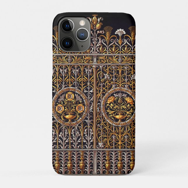 Capa Para iPhone 11 Pro iPhone/iPad da porta do ouro (Verso)