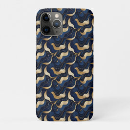 Capa Para iPhone 11 Pro iPhone / iPad Decorativo Azul Escuro Marvilhado
