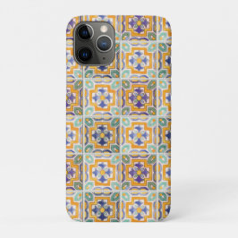 Capa Para iPhone 11 Pro iPhone / iPad do Azulejo Laranja-Verde-Azul
