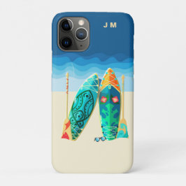 Capa Para iPhone 11 Pro iPhone / iPad do Monograma de Navegação em Praia