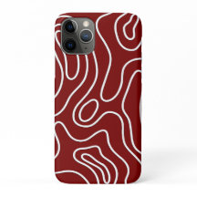 iPhone / iPad geométrica branca e vermelha legante