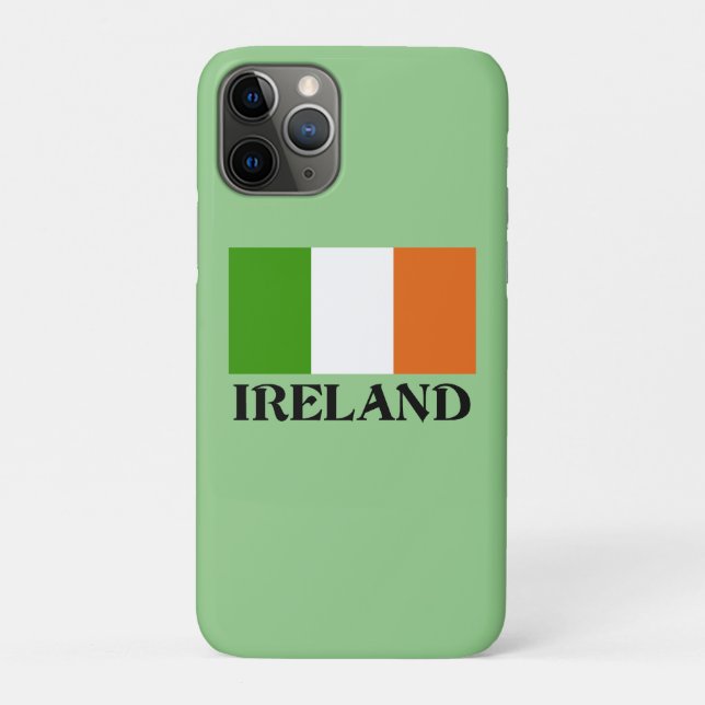 Capa Para iPhone 11 Pro Irish Flag, rotulado, (Verso)