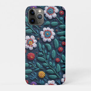 Capa Para iPhone 11 Pro Jardim de Flores Selvagens