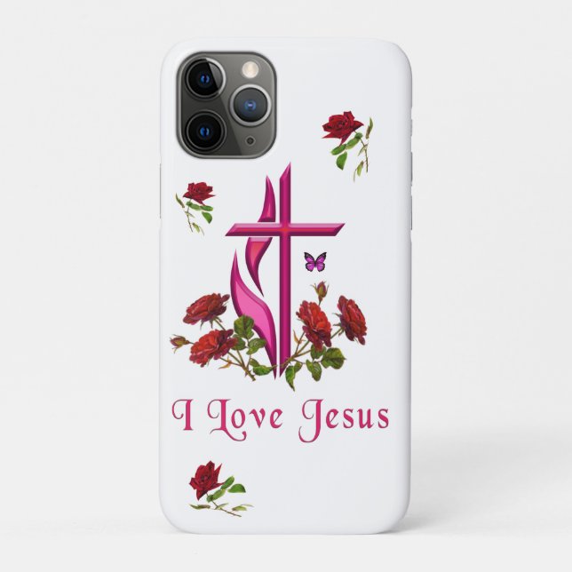 Capa Para iPhone 11 Pro Jesus (Verso)