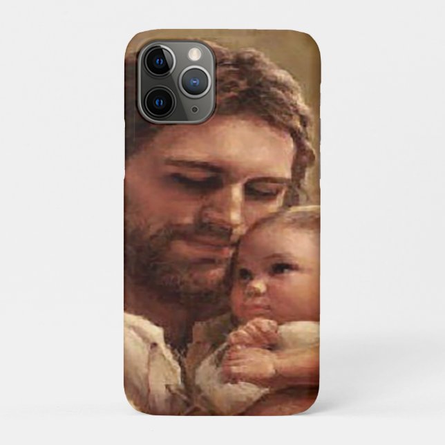 Capa Para iPhone 11 Pro Jesus e criança (Verso)