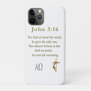 Capa Para iPhone 11 Pro John 3:16
