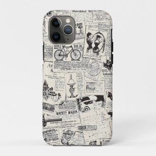 Capa Para iPhone 11 Pro Jornal Antigo