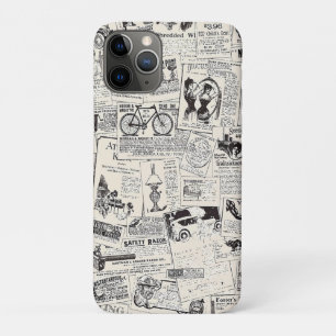 Capa Para iPhone 11 Pro Jornal Vintage