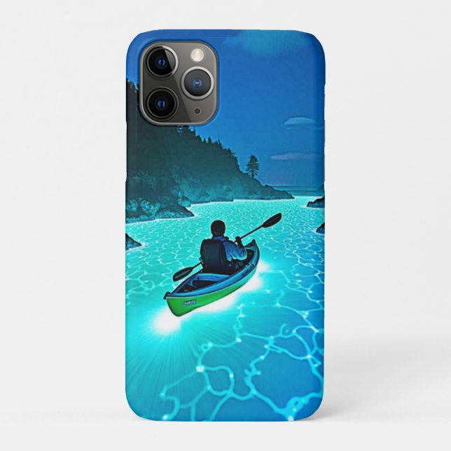 Capa Para iPhone 11 Pro Kayak em Design de água brilhante (Verso)