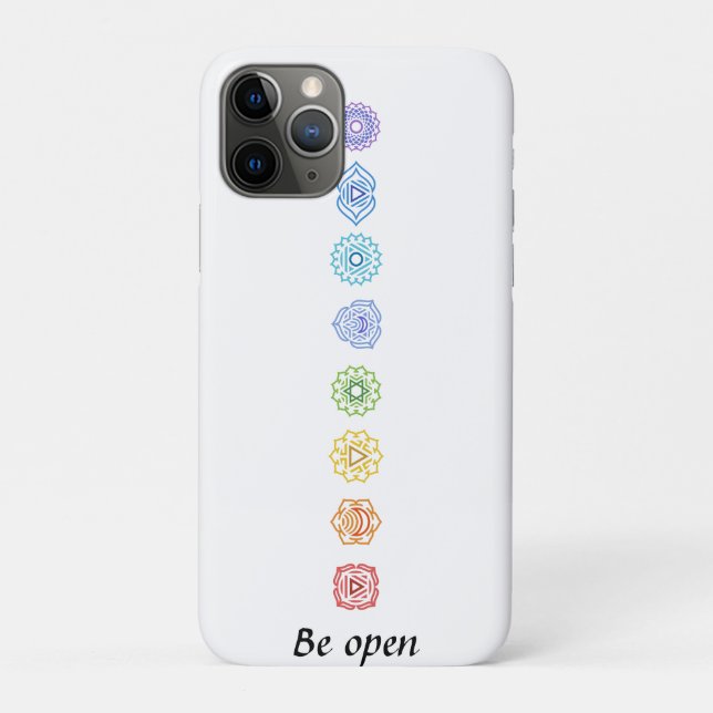 Capa Para iPhone 11 Pro Kundalini Chakras Seja Aberto (Verso)
