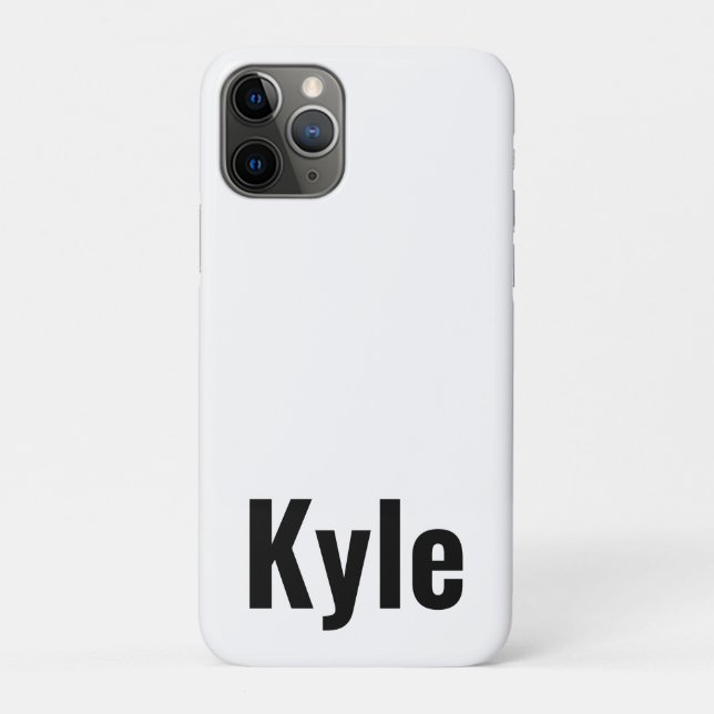 Capa Para iPhone 11 Pro Kyle Mens Name, (Verso)