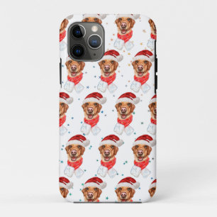 Capa Para iPhone 11 Pro Labrador Dog Breed Christmas