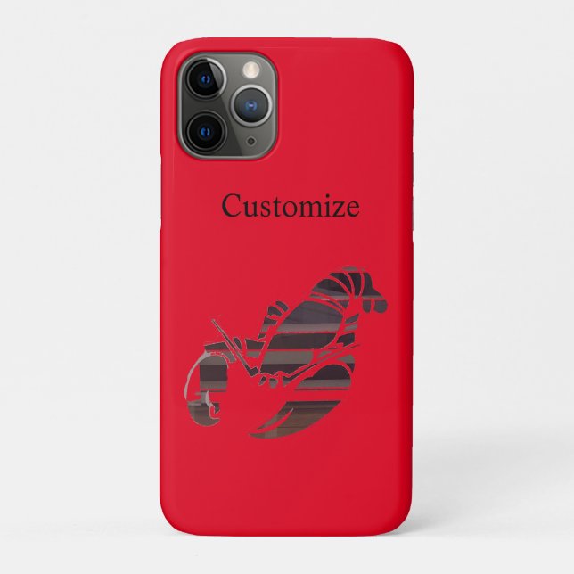 Capa Para iPhone 11 Pro Lagostas de Maine Vermelha Thunder_Cove  (Verso)
