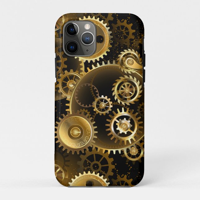 Capa Para iPhone 11 Pro Lágrimas de latão sem costura (Verso)