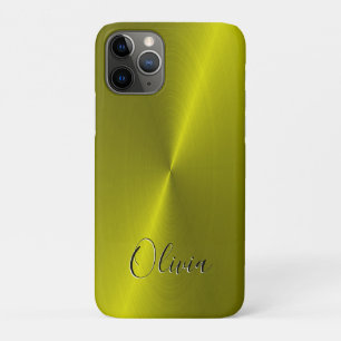 Capa Para iPhone 11 Pro Lâmpada fina amarela