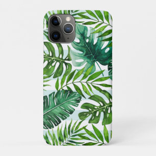 Capa Para iPhone 11 Pro Legal Aquarela Verde Tropical Botânica