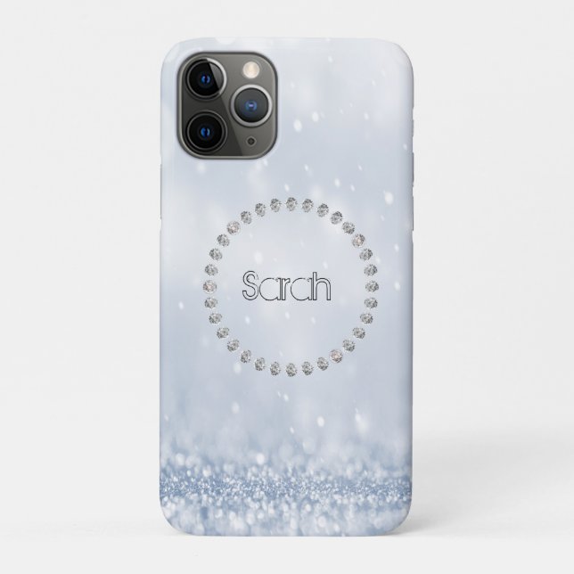 Capa Para iPhone 11 Pro Legal lindas Sequências Azuis (Verso)