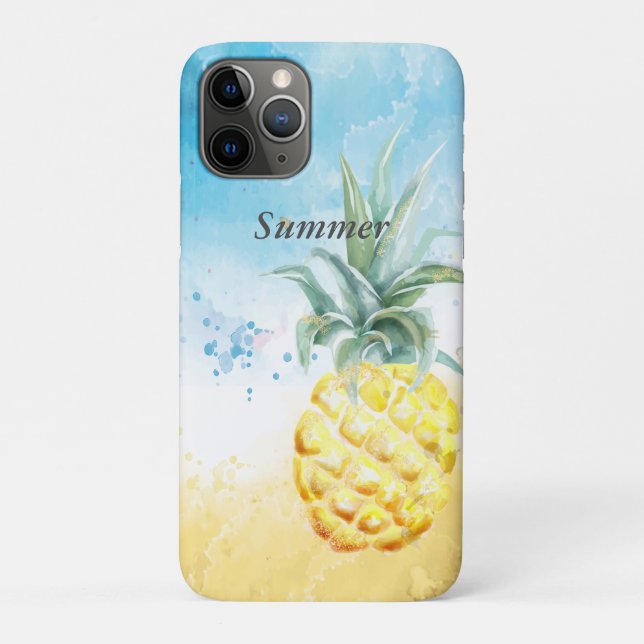 Capa Para iPhone 11 Pro Legal Verão de Abacaxi (Verso)