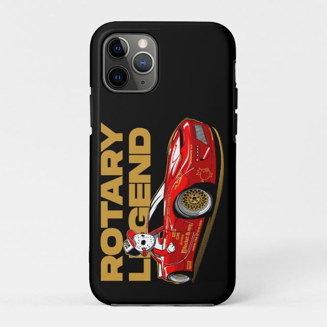 CAPA PARA iPhone 11 PRO LEGENDA DO JDM RED ROTARY DRIFT (Verso)