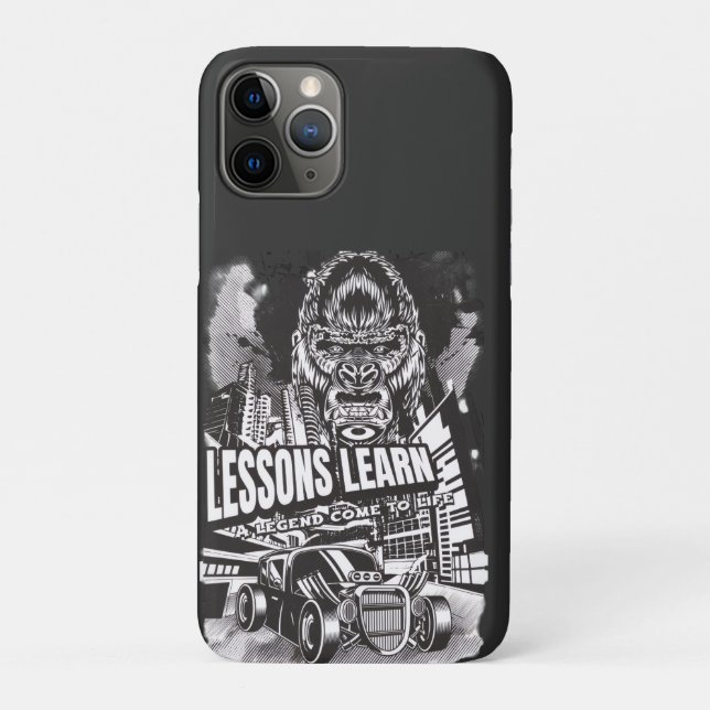 Capa Para iPhone 11 Pro  Legendary Gorilla Lessons Learn iPhone Case  (Verso)
