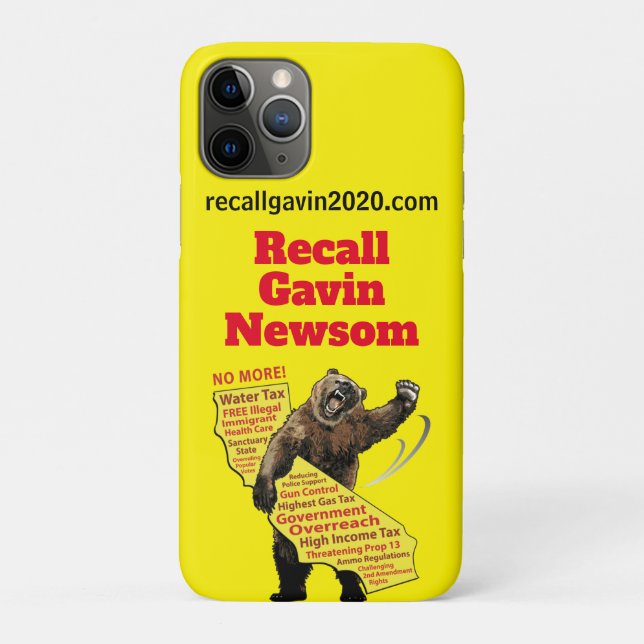 Capa Para iPhone 11 Pro Lembrar o Gavin Newsom (Verso)