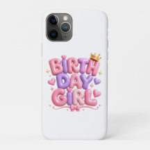 Letras de Balão de Menina de Aniversário PNG | Ros