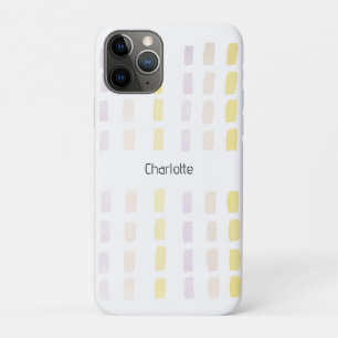 Capa Para iPhone 11 Pro Lilás Urbano Geométrico Aquarela Monogramado