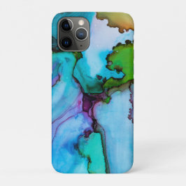 Capa Para iPhone 11 Pro Lily Lake Abstrato Watercolor