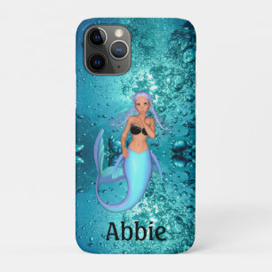 Capa Para iPhone 11 Pro Linda Sereia Sob Água Personalizada