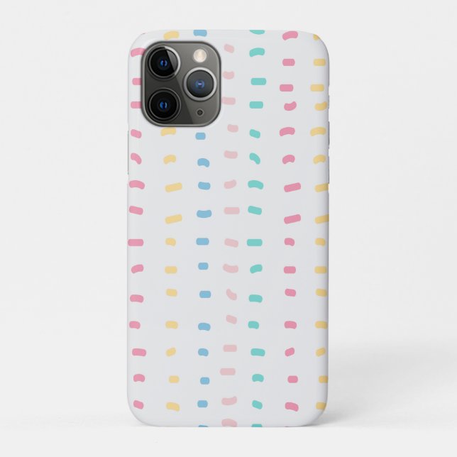 Capa Para iPhone 11 Pro Linhas de padrão (Verso)