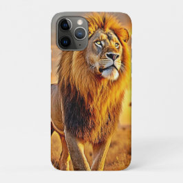 Capa Para iPhone 11 Pro Lion King Savanna Sunset Design
