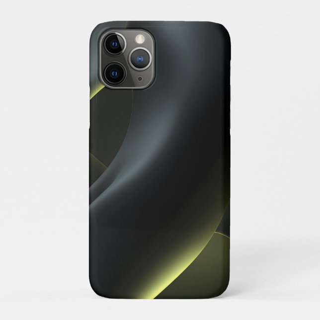 Capa Para iPhone 11 Pro Liquid Chrome Abstract: Dark Iridescence (Verso)