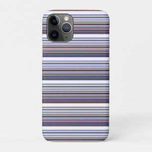 Capa Para iPhone 11 Pro Listras cinza azul modernas fofas