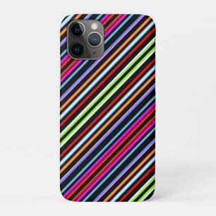 Capa Para iPhone 11 Pro Listras coloridas fofas