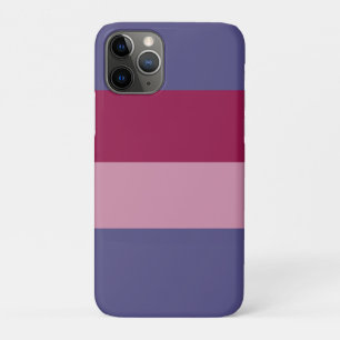 Capa Para iPhone 11 Pro Listras de cores roxas