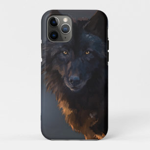 Capa Para iPhone 11 Pro Lobo negro